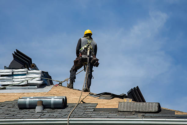 Professional Roof Replacement technician working in Waccabuc, NY